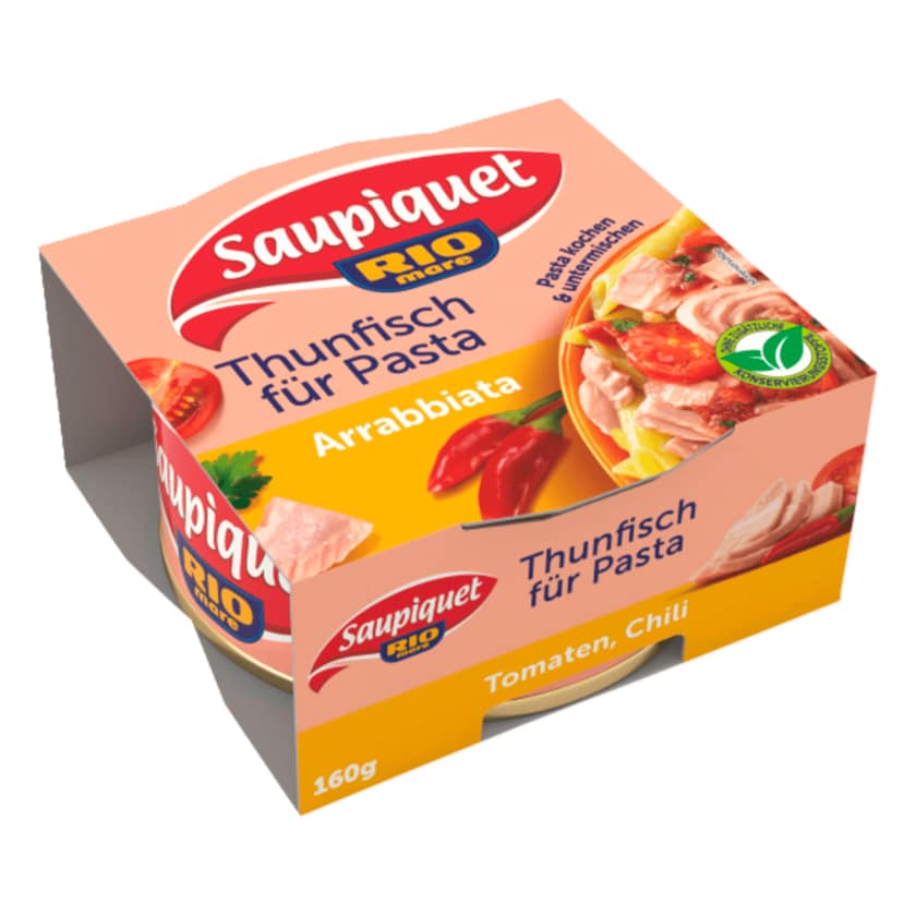 Saupiquet Thunfisch für Pasta Arrabbiata 160g